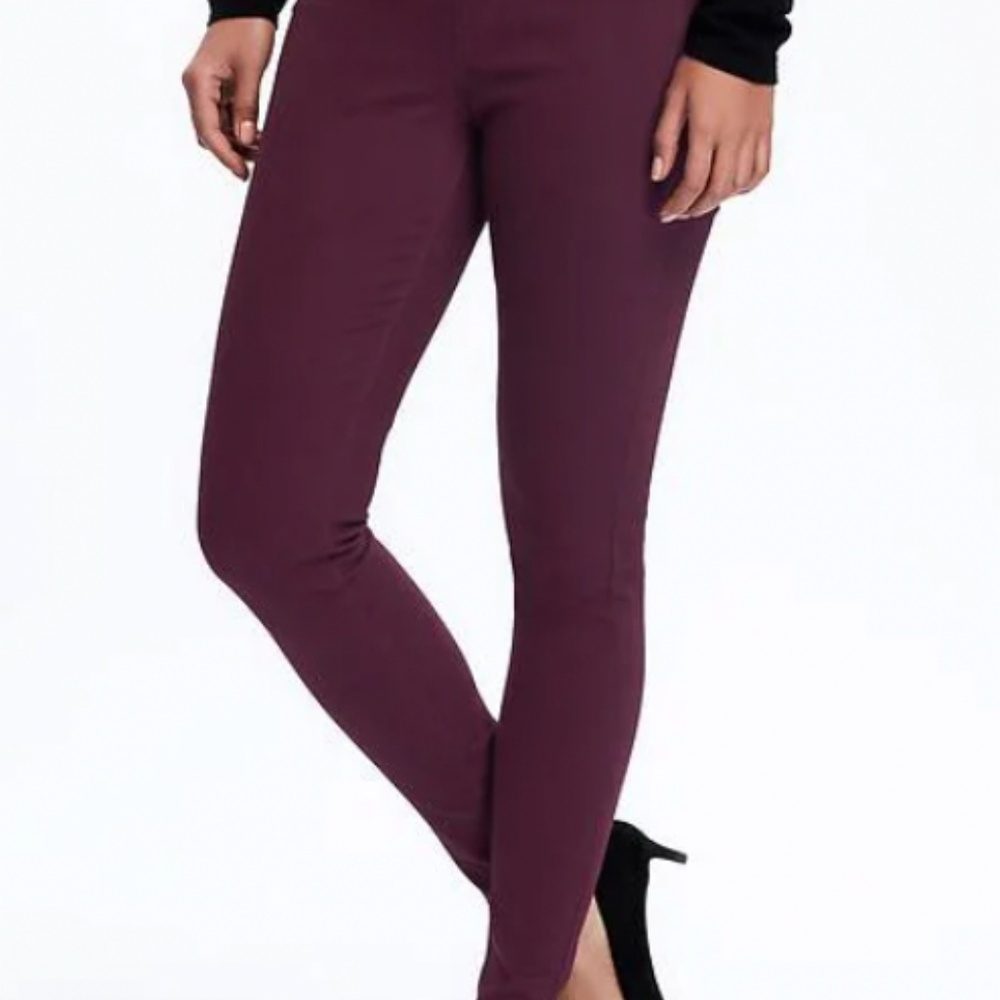 Mid-Rise Rockstar Sateen Jeggings for Women NWT: old navy
